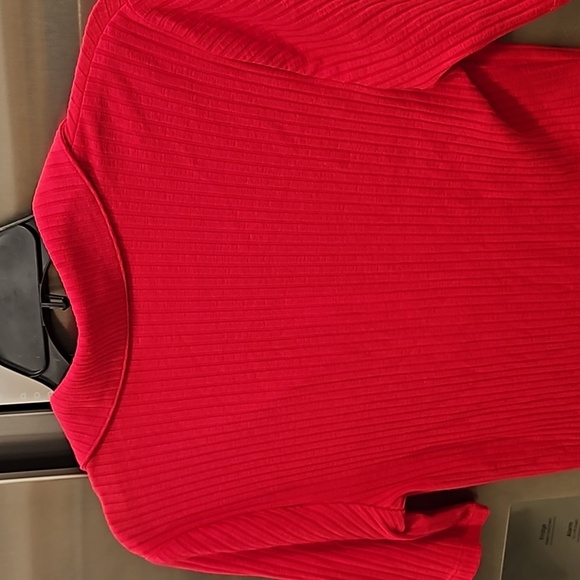 💕TRINA TURK💕 Ribbed Knit Nishi 2 Top ~ Fuchsia Medium M NWT - Picture 5 of 10